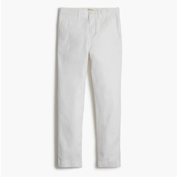 Crewcuts by J.Crew Slim-Fit Pant In Flex Chino Boys Size 14 White Stretch Cotton - Picture 1 of 6